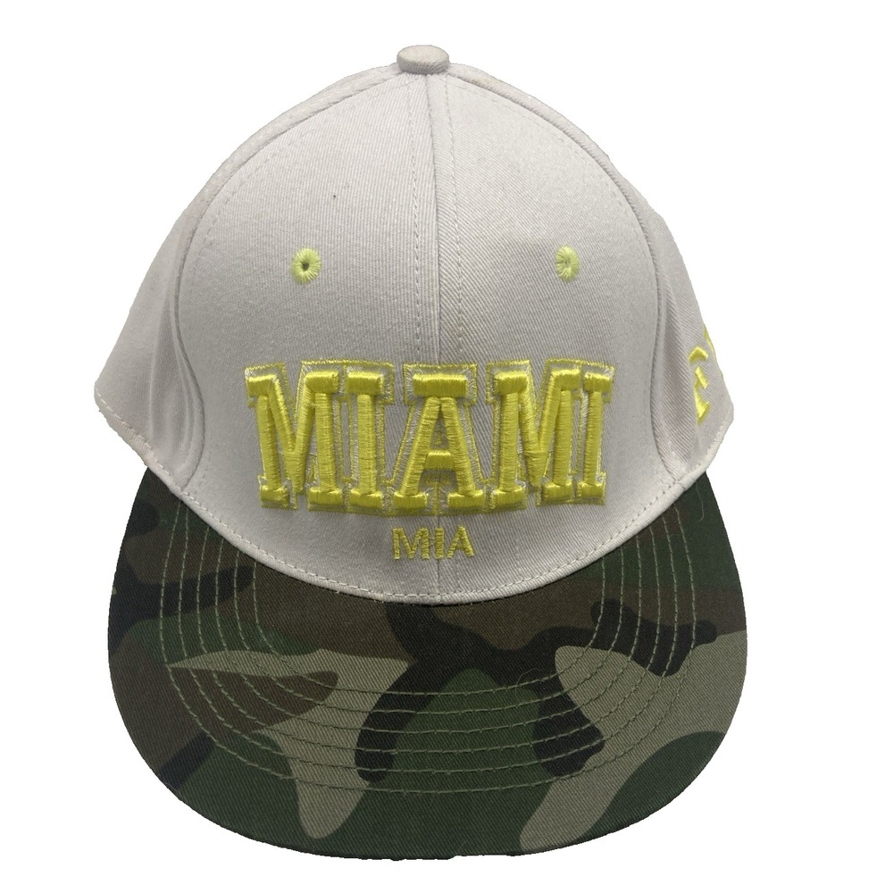 Miami Camo Hat Camo Baseball Cap Adjustable Snapback‎ Embroidered One Size